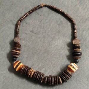 Vintage Wood Necklace